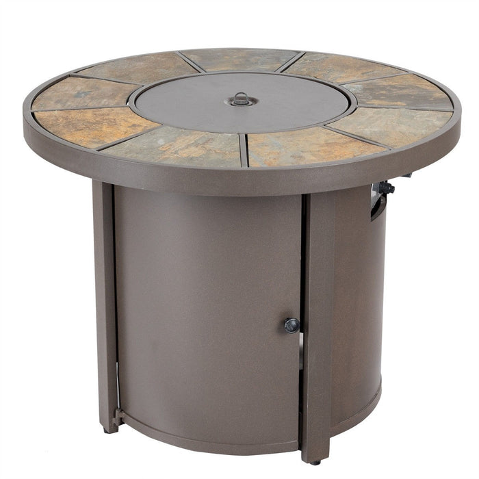 50000 BTUs Round Outdoor Propane Gas Patio Heater with Cover