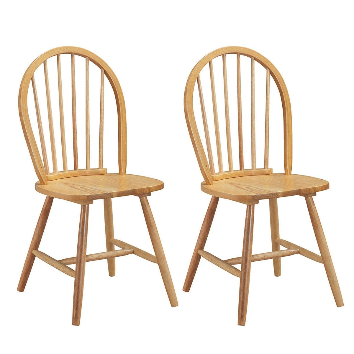 Set of 2 Vintage Winds Side Wood Chairs