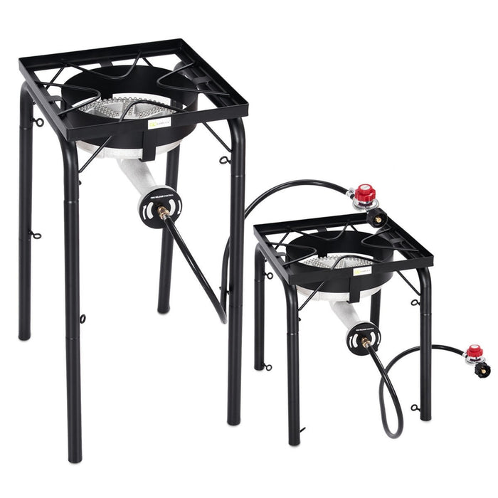 200,000-BTU Portable Propane Single Burner w/ Adjustable Legs