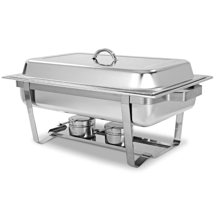 2 Packs of 9 Quart Stainless Steel Rectangular Chafing Dish